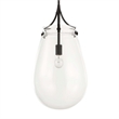 Uttermost Dewdrop 1 Light Glass Shade Pendant in Black