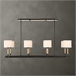 Uttermost Franconia 8 Light Pendant in Black