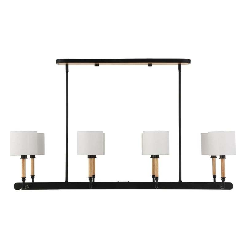 Uttermost Franconia 8 Light Pendant in Black