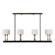 Uttermost Franconia 8 Light Pendant in Black