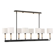 Uttermost Franconia 8 Light Pendant in Black
