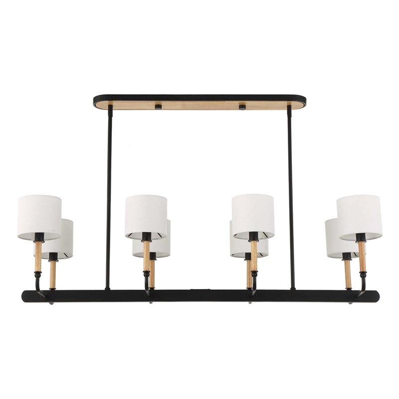 Uttermost Franconia 8 Light Pendant in Black