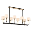 Uttermost Franconia 8 Light Pendant in Black