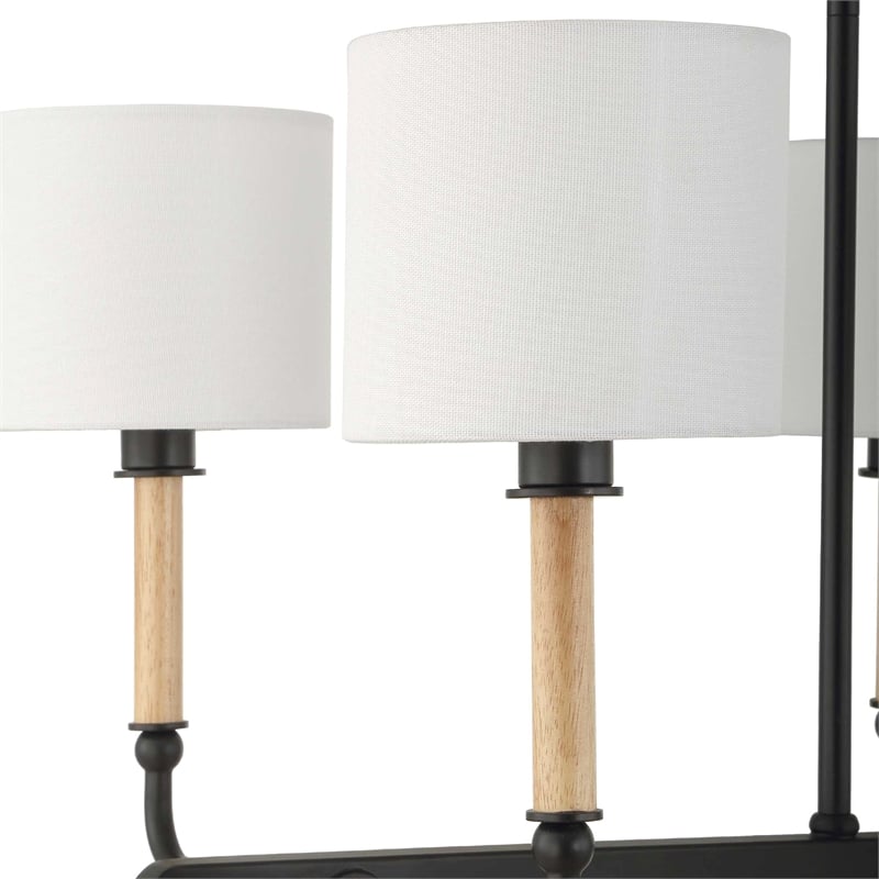 Uttermost Franconia 8 Light Pendant in Black