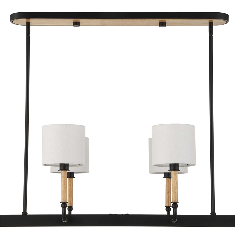 Uttermost Franconia 8 Light Pendant in Black