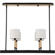 Uttermost Franconia 8 Light Pendant in Black
