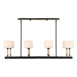 Uttermost Franconia 8 Light Pendant in Black