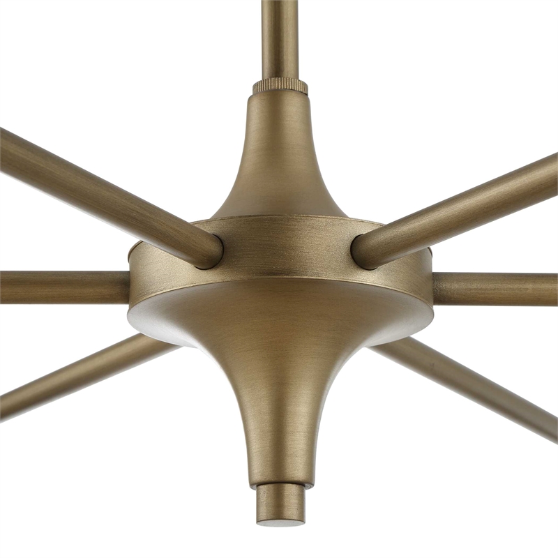 Uttermost Biddeford 6 Light White Beaded Pendant in Gold