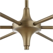Uttermost Biddeford 6 Light White Beaded Pendant in Gold