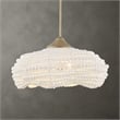 Uttermost Biddeford 5 Light White Beaded Pendant