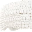 Uttermost Biddeford 5 Light White Beaded Pendant