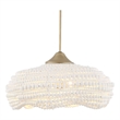 Uttermost Biddeford 5 Light White Beaded Pendant
