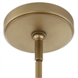 Uttermost Pinchot 4 Light Rattan Drum Pendant in Gold