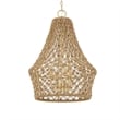 Uttermost Macrame 4 Light Rope Pendant in Gold