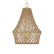 Uttermost Macrame 4 Light Rope Pendant in Gold