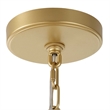 Uttermost Macrame 4 Light Rope Pendant in Gold