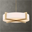 Uttermost Cresson 4 Light Drum Pendant in White