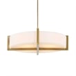 Uttermost Cresson 4 Light Drum Pendant in White