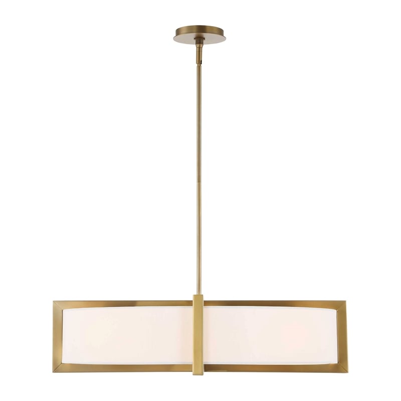 Uttermost Cresson 4 Light Drum Pendant in White