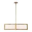 Uttermost Cresson 4 Light Drum Pendant in White
