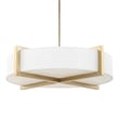 Uttermost Cresson 4 Light Drum Pendant in White