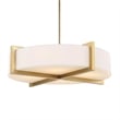 Uttermost Cresson 4 Light Drum Pendant in White