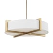 Uttermost Cresson 4 Light Drum Pendant in White