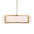 Uttermost Cresson 4 Light Drum Pendant in White