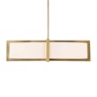 Uttermost Cresson 4 Light Drum Pendant in White