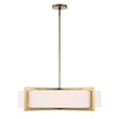 Uttermost Cresson 4 Light Drum Pendant in White