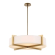 Uttermost Cresson 4 Light Drum Pendant in White
