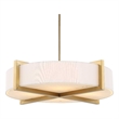 Uttermost Cresson 4 Light Drum Pendant in White