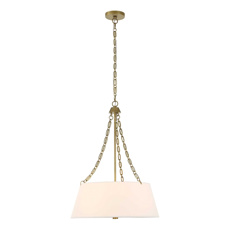 Uttermost Andalucia 4 Light Drum Pendant in White