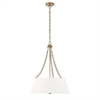 Uttermost Andalucia 4 Light Drum Pendant in White