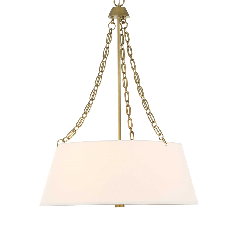 Uttermost Andalucia 4 Light Drum Pendant in White