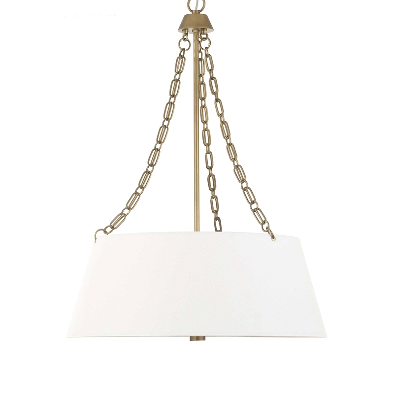 Uttermost Andalucia 4 Light Drum Pendant in White