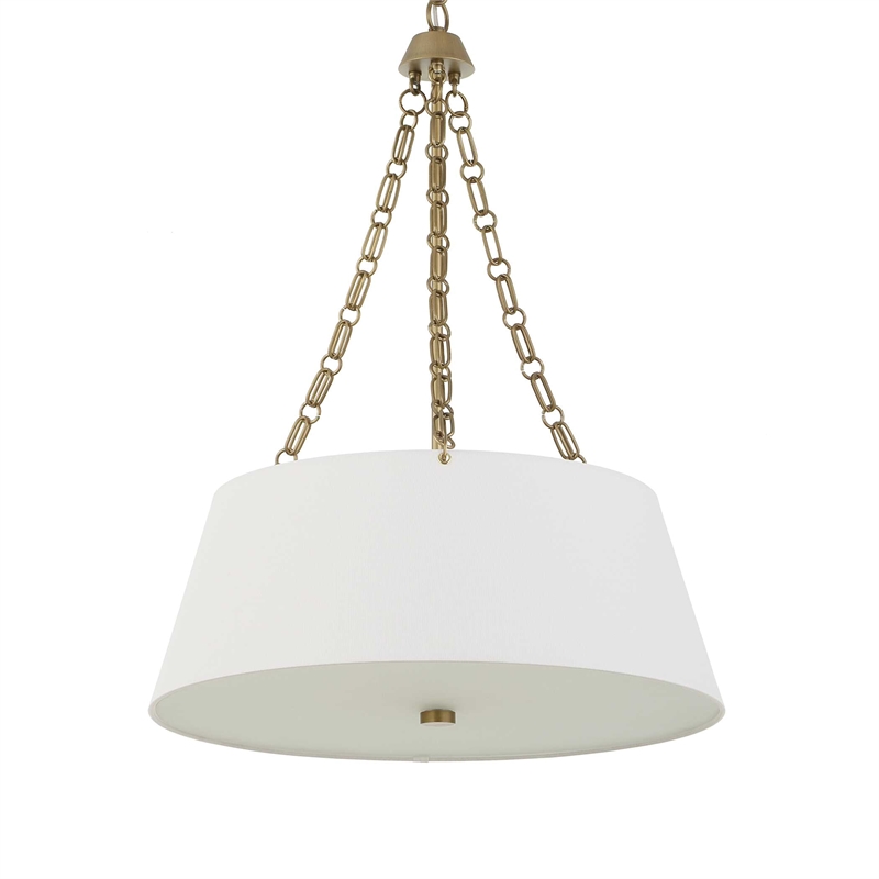 Uttermost Andalucia 4 Light Drum Pendant in White