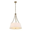 Uttermost Andalucia 4 Light Drum Pendant in White