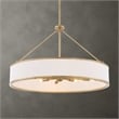Uttermost Algiers 8 Light Drum Pendant in White