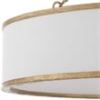 Uttermost Algiers 8 Light Drum Pendant in White
