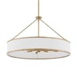 Uttermost Algiers 8 Light Drum Pendant in White