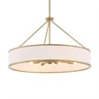 Uttermost Algiers 8 Light Drum Pendant in White