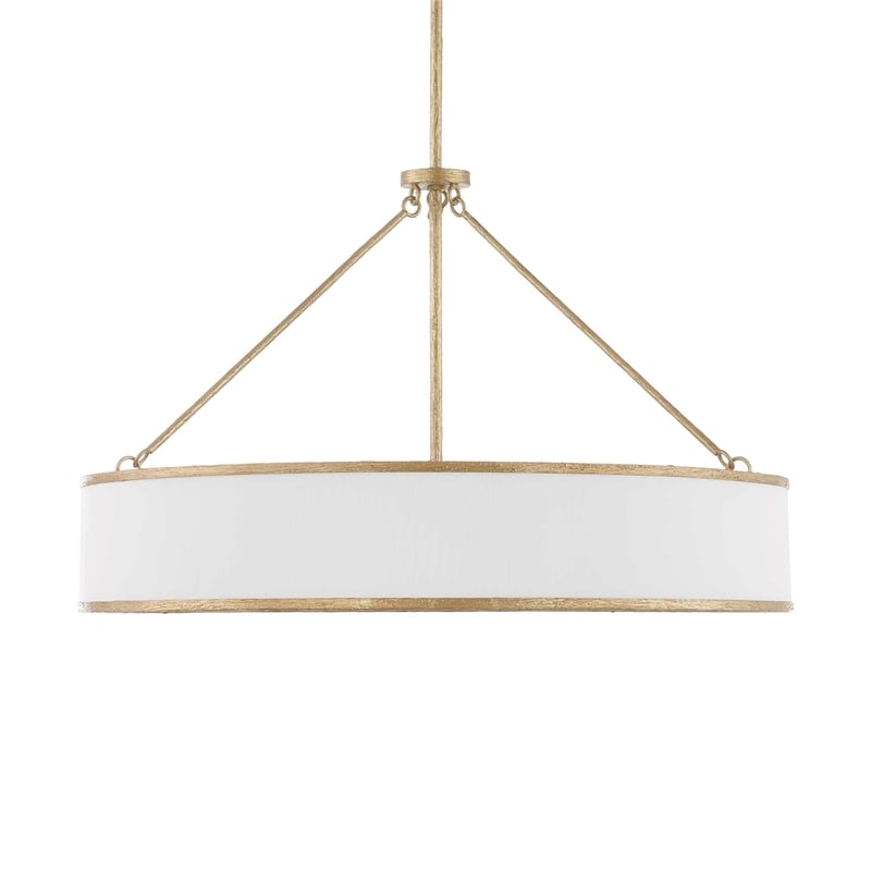 Uttermost Algiers 8 Light Drum Pendant in White