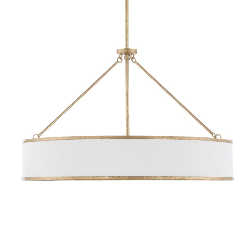 Uttermost Algiers 8 Light Drum Pendant in White