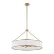 Uttermost Algiers 8 Light Drum Pendant in White