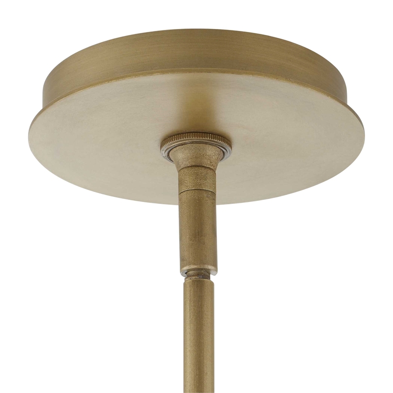 Uttermost Valencia 6 Light Glass Panel Pendant in White