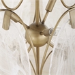 Uttermost Valencia 6 Light Glass Panel Pendant in White