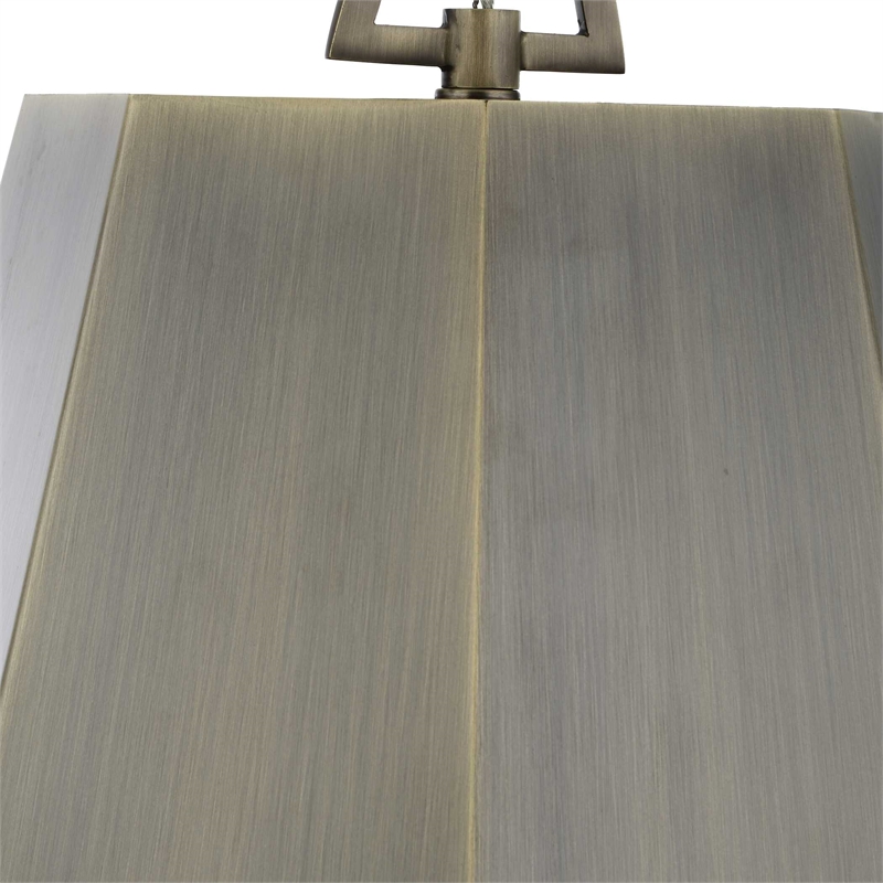 Uttermost Granada 1 Light Hexagon Pendant in Brass