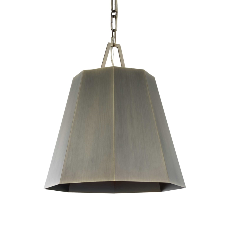 Uttermost Granada 1 Light Hexagon Pendant in Brass