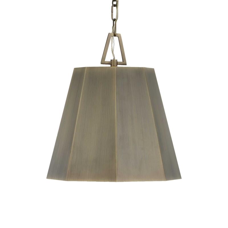 Uttermost Granada 1 Light Hexagon Pendant in Brass